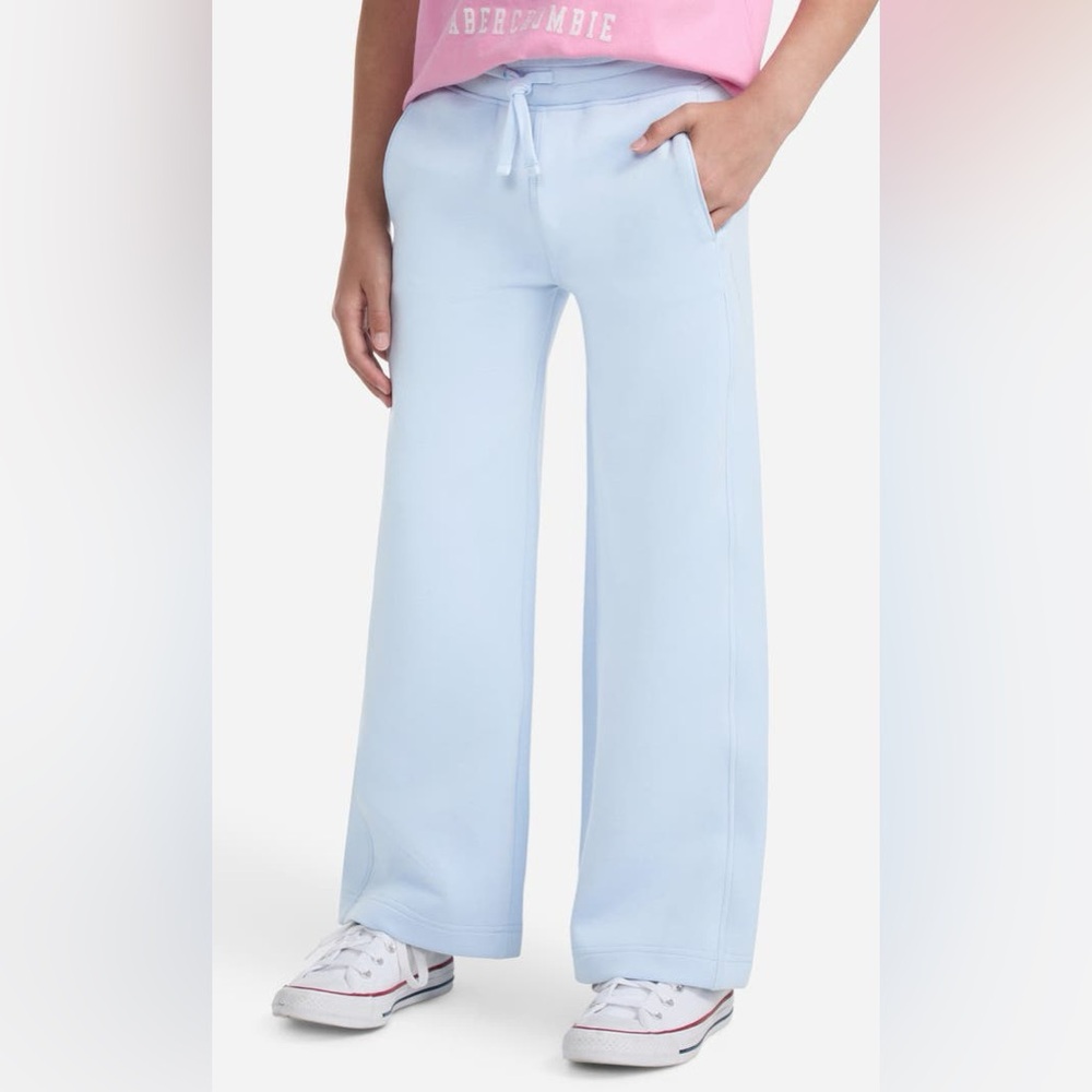 Abercrombie and Fitch Kids' YPB Neoknit Wide Leg Sweatpants Lavender Size 13/14